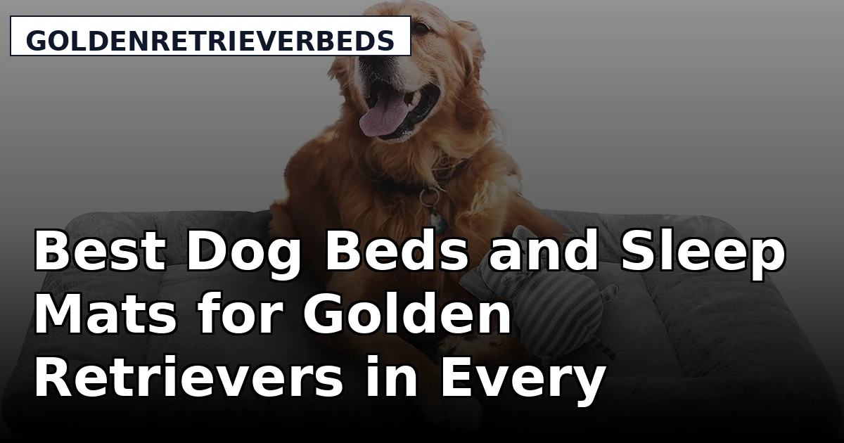 Best Dog Beds and Sleep Mats for Golden Retrievers in Every Season
