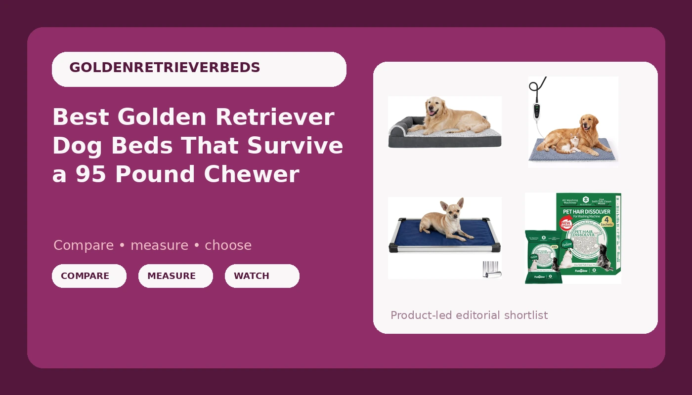 Best Golden Retriever Dog Beds That Survive a 95 Pound Chewer