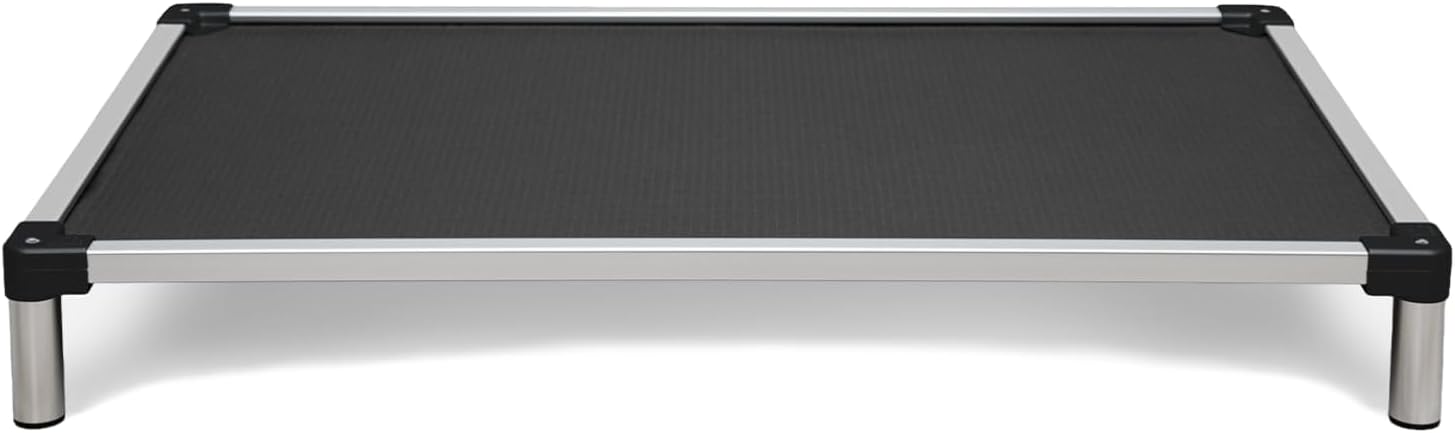 K9 Ballistics Chew Proof Elevated Cot Bed, XXL, Obsidian Black Ripstop | Virtually Indestructible Bed for Aggressive Chewers, Comes Preassembled, Indoor/Outdoor/Crate Use, XX-Large: 50&qu